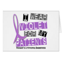 Violet For My Patients 37 Hodgkin’s Lymphoma Greeting Card
