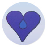 Violet Heart Sticker