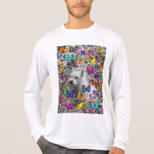 Violet in Butterflies – White Westie Dog T Shirts