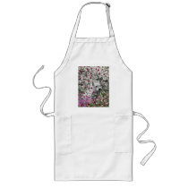 Violet in Flowers – White Westie in Blossoms Aprons