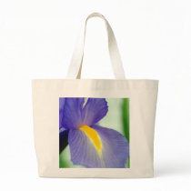 violet iris canvas bag