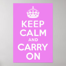 Violet Keep Calm and Carry On posters