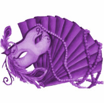 Violet Masquerade Photo Sculpture