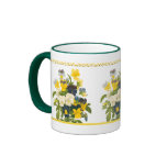 Violet Pansy Botanical Floral Art Coffee Mug