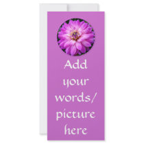 Violet/Purple Dahlia Personalized Rack Card