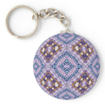 Violet Quilt Keychains