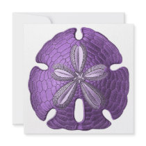 Violet Sand Dollar Invitation