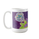 Violet Tulip Coffee Mug