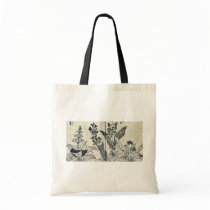 Violets and arrow arum by Tachibana,Yasukuni Tote Bags
