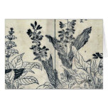 Violets and arrow arum by Tachibana,Yasukuni cards