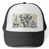 Violets and arrow arum by Tachibana,Yasukuni Hats