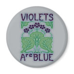 Violets Are Blue Refrigerator Magnets