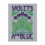 Violets Are Blue Postcards