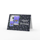 Violets Birthday Card (Large Print)