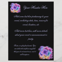 Violets Gone Wild Flyer