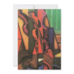 Violin and Guitar by Juan Gris, Vintage Cubism Personalized Invitation