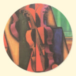 Violin and Guitar by Juan Gris, Vintage Cubism stickers
