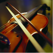 Violin & Bow Close-Up 1 Cut Outs
