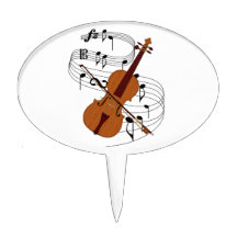 Violin Cake Toppers