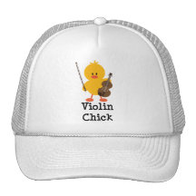 Violin Chick Cap Mesh Hats