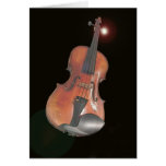 violin greeting card