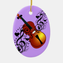 Violin,Lover at Heart_ Christmas Ornament