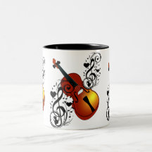 Violin,Lover at Heart_ Mugs