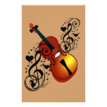 Violin,Lover at Heart_ Personalized Stationery