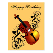 Violin,Lover at Heart_ Postcard