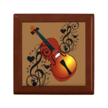 Violin,Lover at Heart_ Trinket Box