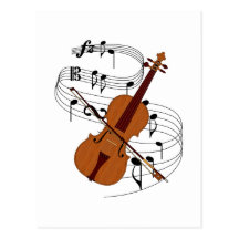 Violin Post Cards