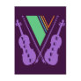 VIOLIN ROCKS POST CARD
