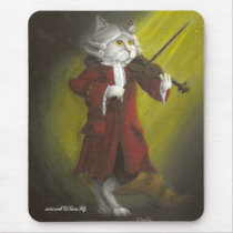 Violinist Cat mousepad