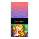 VIOLINIST,VIOLIN  AND CAT PHOTO CARD TEMPLATE