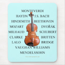 Violist Composers Mouse Pads