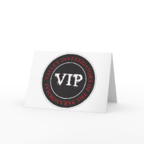 VIP Horizontal Greeting Card
