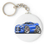 Viper GTS Blue/White Keychain