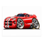 Viper GTS Red/Wht Postcard