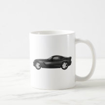 Viper Hard-Top Muscle Car: Black Finish Coffee Mug