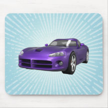 Viper Hard-Top Muscle Car: Purple Finish: Mousepad