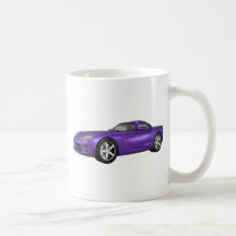 Viper Hard-Top Muscle Car: Purple Finish Mugs