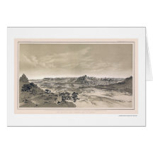 Virgen Grand Canyon Print by Dutton 1882 Greeting Cards