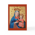 Virgin and Baby Jesus - Christmas Card