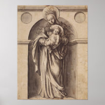 Virgin and Child Hans Holbein the Younger Posters