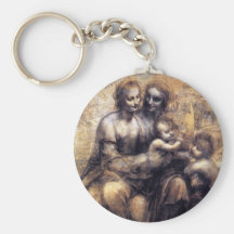 Virgin and Child with St. Anne sketch Key Chain