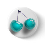 Virgin Cherry Twin Cherries On Stem buttons
