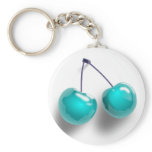 Virgin Cherry Twin Cherries On Stem keychains