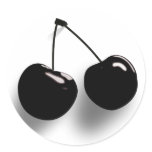 Virgin Cherry Twin Cherries On Stem stickers
