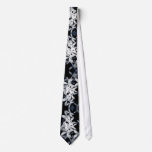 Virgin Flowers Black and White Tie