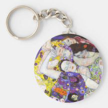Virgin, Gustav Klimt Keychains